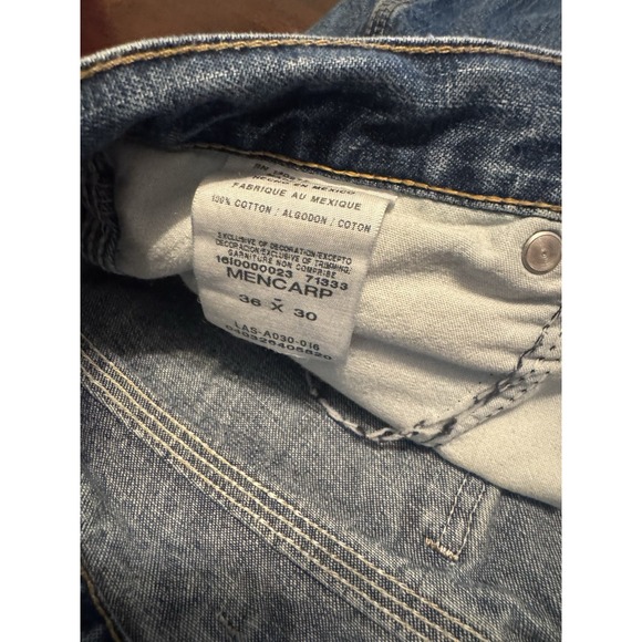 Old Mill Men's Carpenter Jeans 36x30 Blue Denim‎ Heavy‑Duty Work Pants - Picture 2 of 8